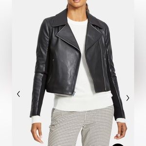 Theory New Moto Jacket in Black Leather